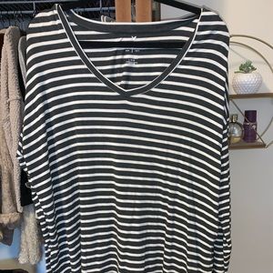 Striped long sleeve tee